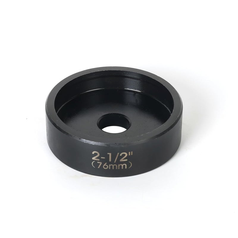 ZUVER 2-1/2" (76mm) Conduit Punch and Die Black Oxide Finish, Work with KO Tools Hydraulic Knockout Driver 3/4"-16UN Thread - Image 2